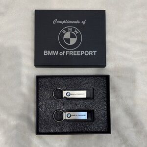 BMW Key Holder Set - Black and Silver